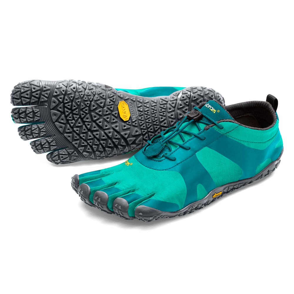 Vibram Five Fingers Womens Trail Shoes - Turquoise/Blue - V-Alpha - 08459-TDOL